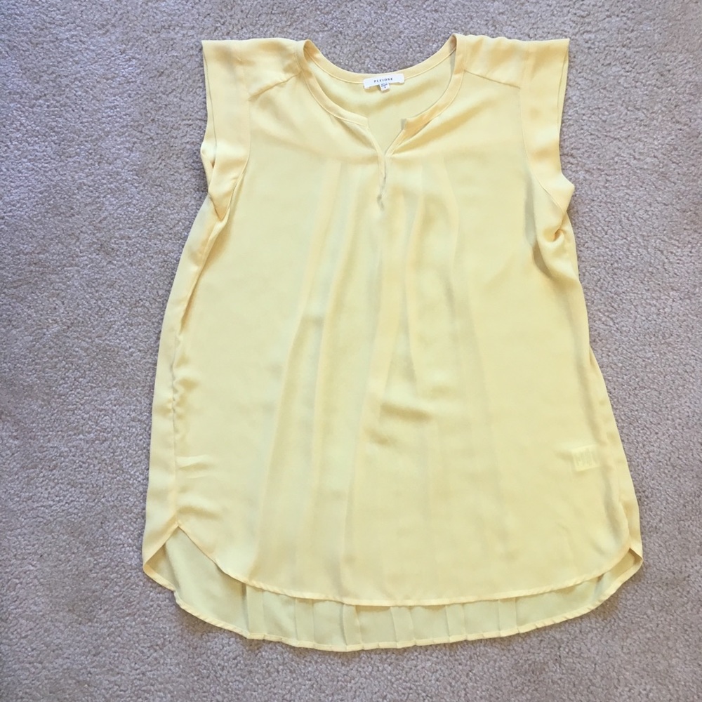 Pleione Cap Sleeve Top | Yellow